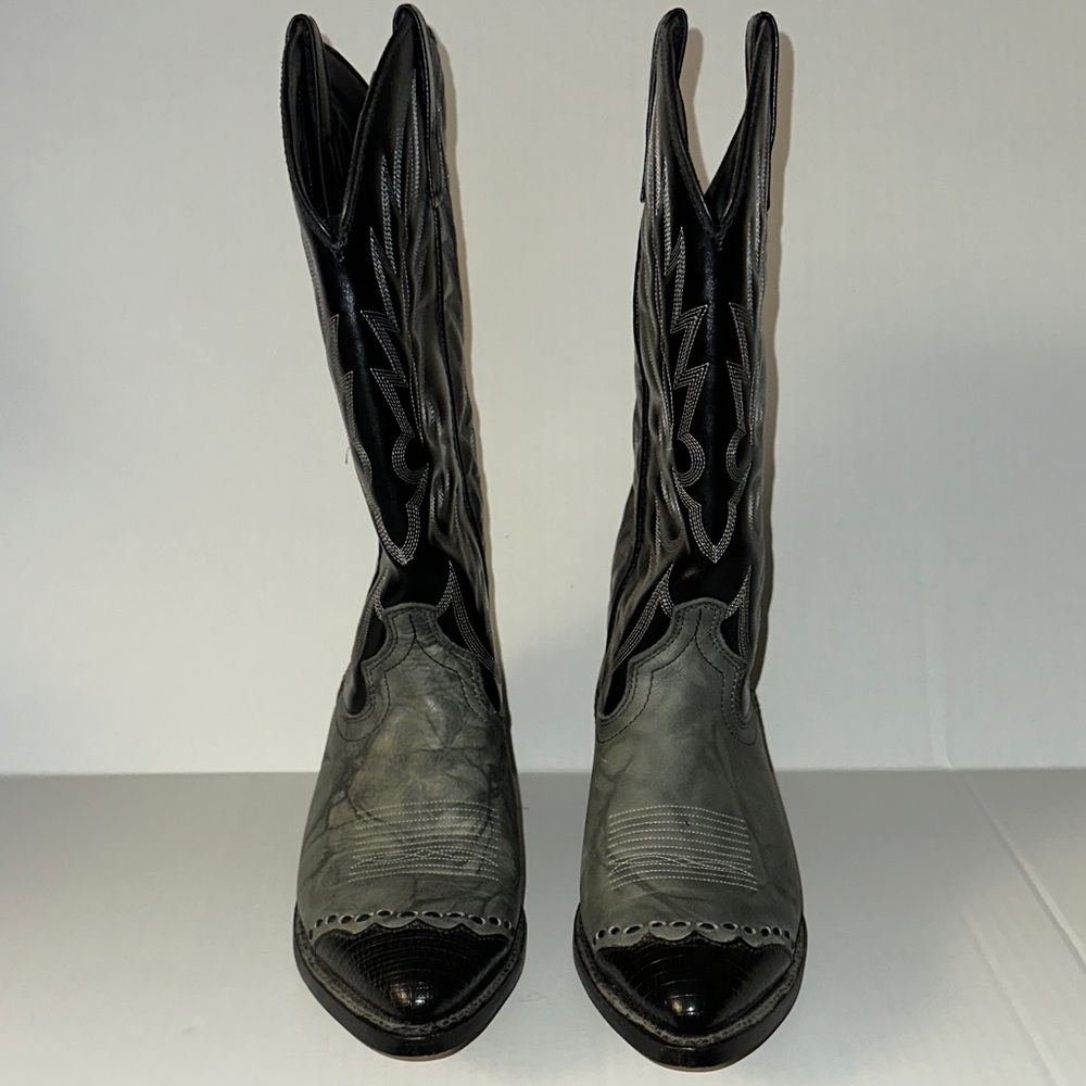 Laredo Black and Gray Men's Western Boots
